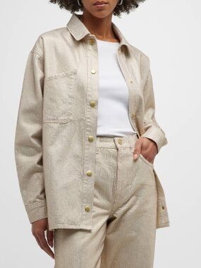 Triarchy 2 Piece Set Ms. Cali Oversized Crystal Jacket Ms. Keaton Baggy Jeans